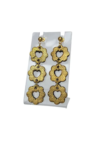 Trio de Flores Doradas