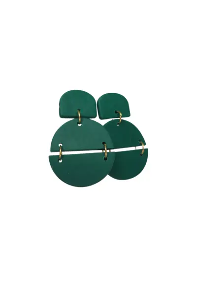 Circulo Dividido Verde Pino