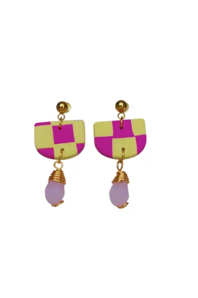 Cuadros Fucsia y Amarillo