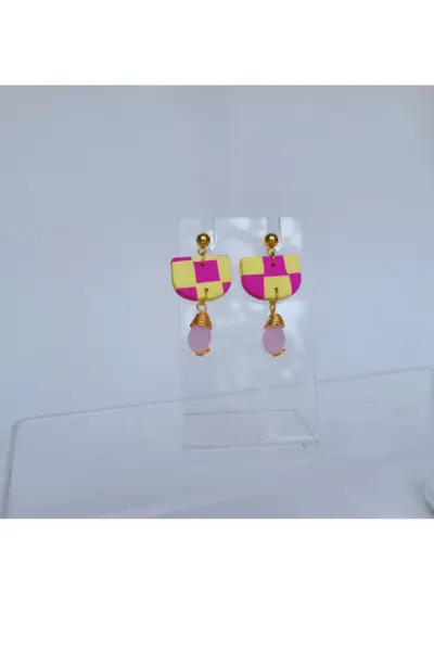 Cuadros Fucsia y Amarillo