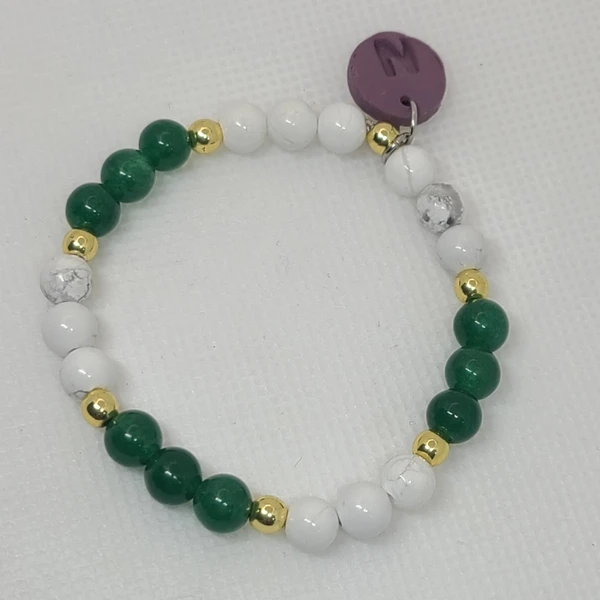 howlita blanca y jade 6mm