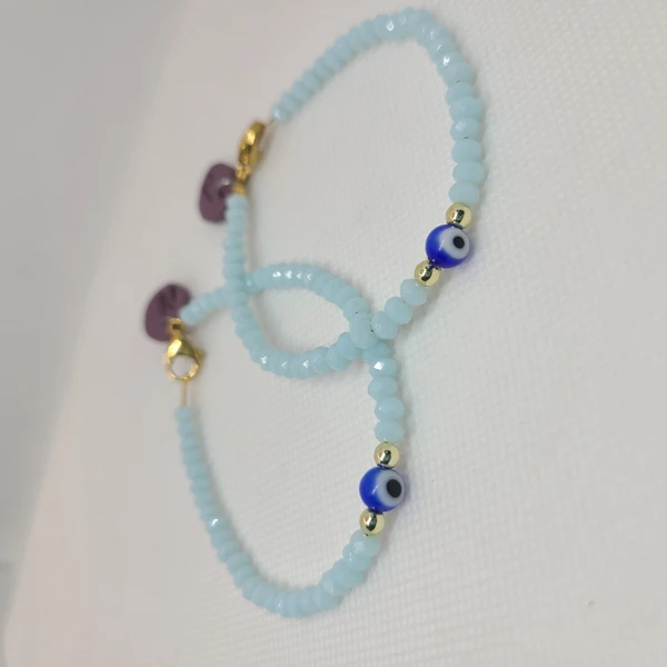 ojo turco azul y cristal murano