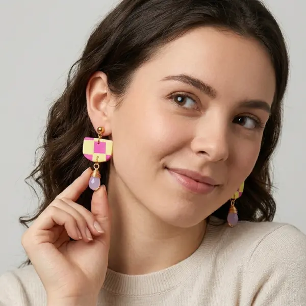 Cuadros Fucsia y Amarillo